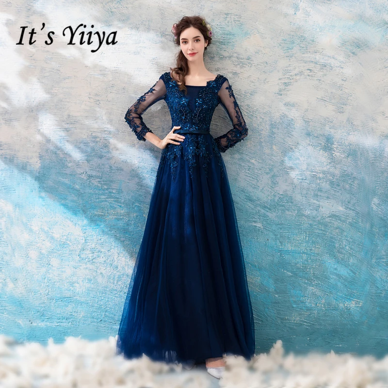 It's Yiiya Evening Dresses 2019 Long Sleeve Luxury Flower Embroidery Floor Length Dresses Sexy Backless Slim Formal Dress LX276
It's Yiiya Evening Dresses 2019 Long Sleeve Luxury Flower Embroidery Floor Length Dresses Sexy Backless Slim Formal Dress LX276