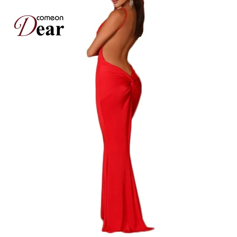 Comeondear Sexy Floor Length Long Dress Erotic Mermaid Backless Formal Backless Dress VB1038 Sexy Deep V-neck Dress Of Evening 
Comeondear Sexy Floor Length Long Dress Erotic Mermaid Backless Formal Backless Dress VB1038 Sexy Deep V-neck Dress Of Evening