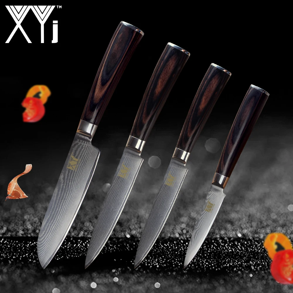 XYj Kitchen Knife New Arrival 2019 Damascus Cooking Knives VG10 Core Japanese Damascus Steel Veins Kitchen Tools Accessories
XYj Kitchen Knife New Arrival 2019 Damascus Cooking Knives VG10 Core Japanese Damascus Steel Veins Kitchen Tools Accessories