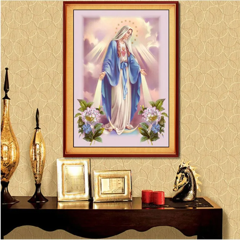 The virgin mary diamond painting cross stitch Needlework 5D embroidery round resin diamond picture mosaic religious picture
The virgin mary diamond painting cross stitch Needlework 5D embroidery round resin diamond picture mosaic religious picture
