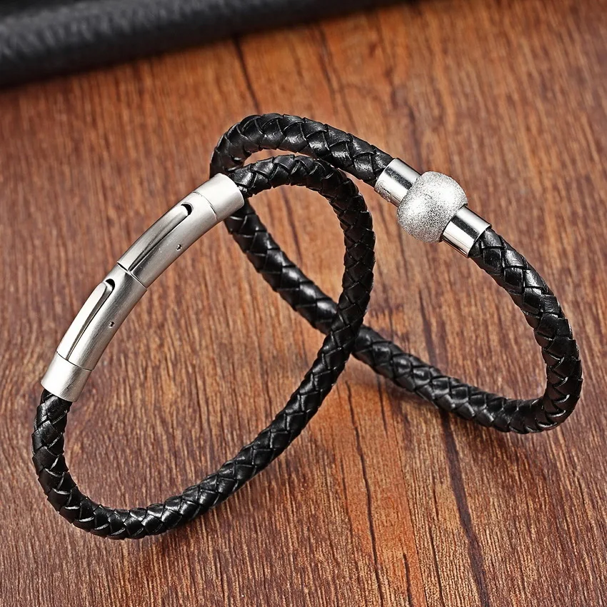 Top Charm Bracelet For Women Top Quality Stainless Steel Magnetic buckle Genuine Leather Fitness Bracelets & Bangles Men Jewelry
Top Charm Bracelet For Women Top Quality Stainless Steel Magnetic buckle Genuine Leather Fitness Bracelets & Bangles Men Jewelry