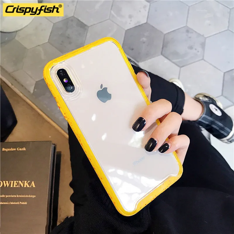 Crispyfish Luxury Shockproof TPU Case For iphone 6 6s 7 8 plus Yellow Soft TPU Silicone Case For iphone X Xs Max XR Back Cover
Crispyfish Luxury Shockproof TPU Case For iphone 6 6s 7 8 plus Yellow Soft TPU Silicone Case For iphone X Xs Max XR Back Cover