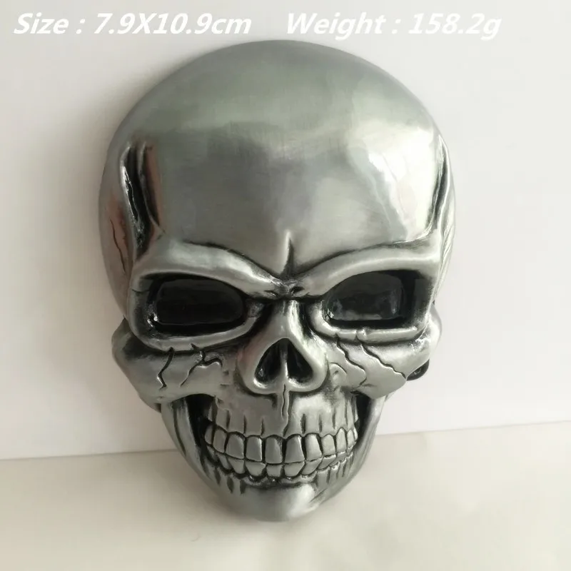 Retail New High Quality Cool 3D Silver Skull Cowboys Belt Buckle With Metal Buckles for Men Belt accessories Fit 4cm Wide Belt
Retail New High Quality Cool 3D Silver Skull Cowboys Belt Buckle With Metal Buckles for Men Belt accessories Fit 4cm Wide Belt