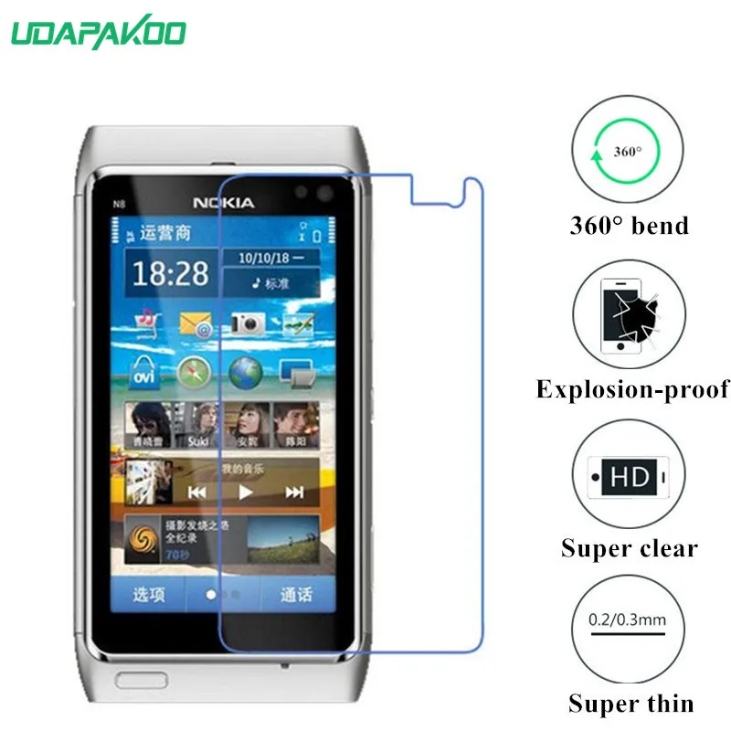 udapakoo clear Tempered (soft glass) film for Nokia N8 Nano Explosion-proof glass Screen Protector
udapakoo clear Tempered (soft glass) film for Nokia N8 Nano Explosion-proof glass Screen Protector