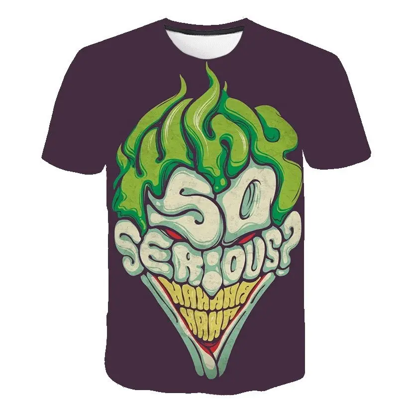 Batman Joker DC Comics Superhero 3D Print T-Shirt Women Men Summer Style T Shirt Homme Harley Quinn Carnage Joker Tees Outfit
Batman Joker DC Comics Superhero 3D Print T-Shirt Women Men Summer Style T Shirt Homme Harley Quinn Carnage Joker Tees Outfit