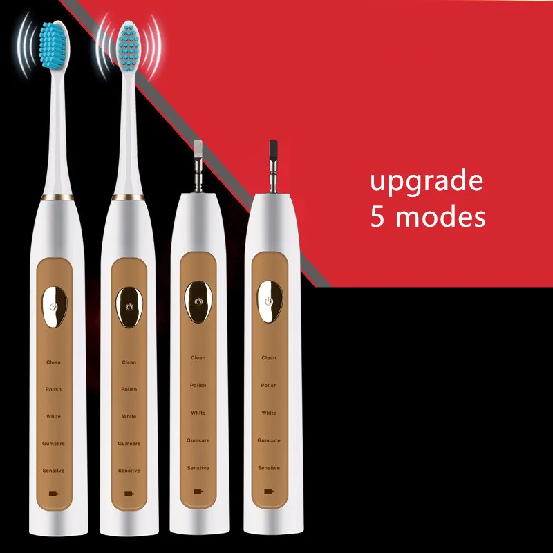 Adults Sonic Teeth Brush Rechargeable Teeth Brushes with 3 Replacement Heads Waterproof Electric Toothbrush Travel Toothbrush
Adults Sonic Teeth Brush Rechargeable Teeth Brushes with 3 Replacement Heads Waterproof Electric Toothbrush Travel Toothbrush