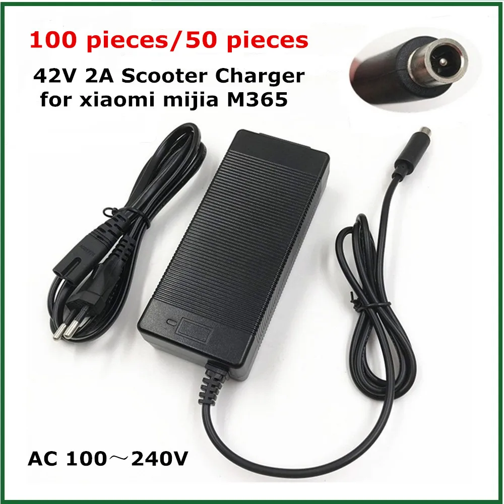 100 pieces Scooter Charger 42V 2A Adapter Power Supply for Xiaomi Mijia M365 Electric Scooter Accessories Charger Duty free
100 pieces Scooter Charger 42V 2A Adapter Power Supply for Xiaomi Mijia M365 Electric Scooter Accessories Charger Duty free