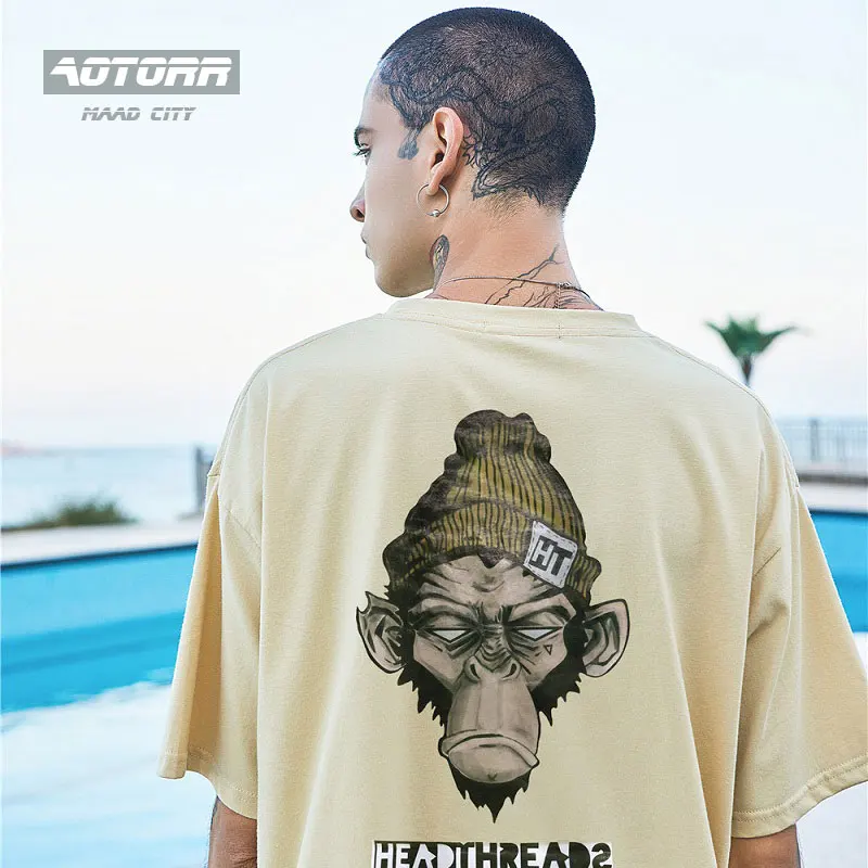 2019 Harajuku Men's Fasion T Shirts Summer Male's Wild Monkey Print Tees Breathable Cotton Cool Streets Style Men's Top T-shirt
2019 Harajuku Men's Fasion T Shirts Summer Male's Wild Monkey Print Tees Breathable Cotton Cool Streets Style Men's Top T-shirt