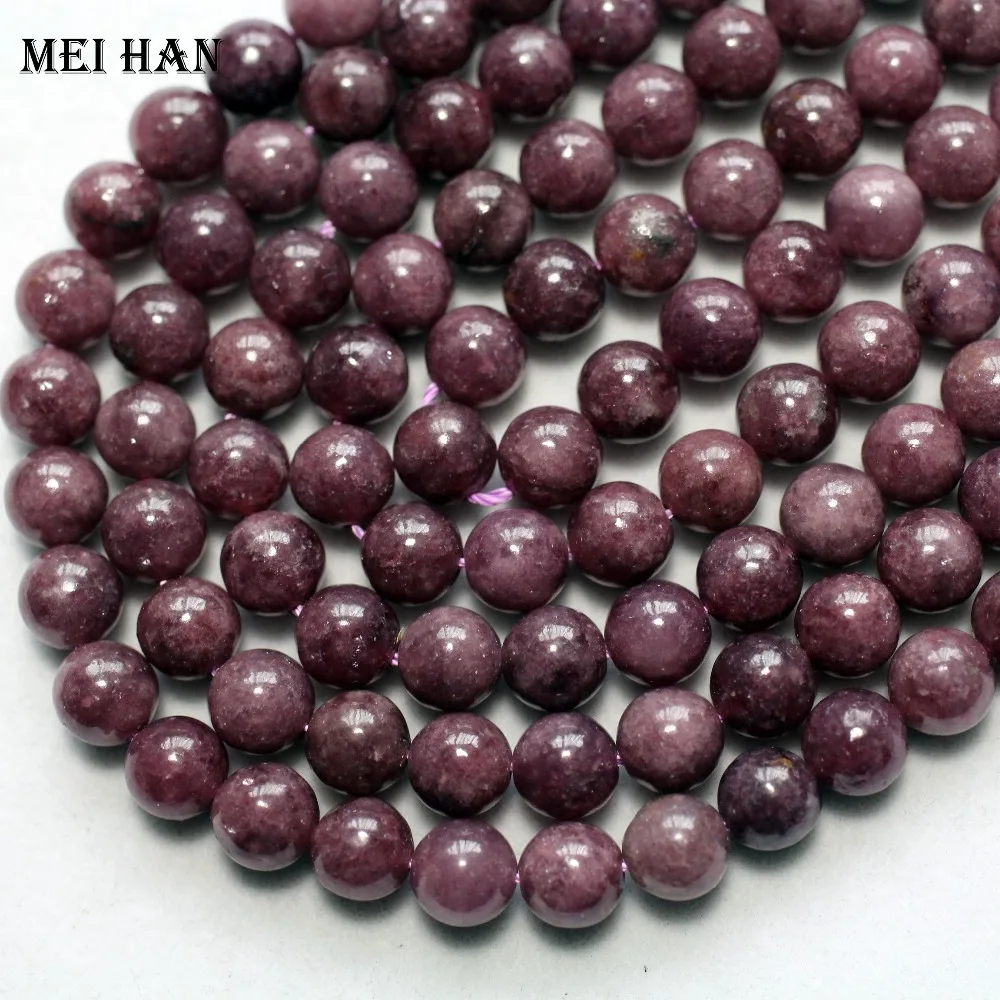 Meihan Free shipping (47 beads/set/38g) natural 8mm purple lepidolite smooth round gem stone for jewelry making design
Meihan Free shipping (47 beads/set/38g) natural 8mm purple lepidolite smooth round gem stone for jewelry making design
