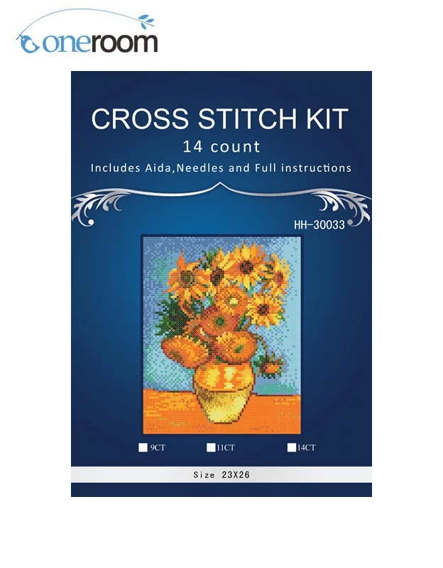 Oneroom Sunflower Picture, Counted Cross Stitch 14CT Cross Stitch Sets Wholesale cartoon Cross-stitch Kits Embroidery Needlework
Oneroom Sunflower Picture, Counted Cross Stitch 14CT Cross Stitch Sets Wholesale cartoon Cross-stitch Kits Embroidery Needlework