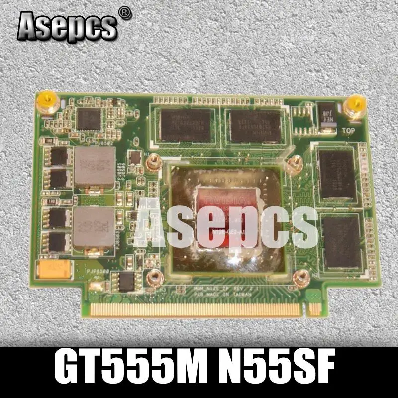 Asepcs N55SF графическая карта 1 ГБ для For Asus N75SF N75SL N55SL GeForce GT555M ноутбук видео полностью