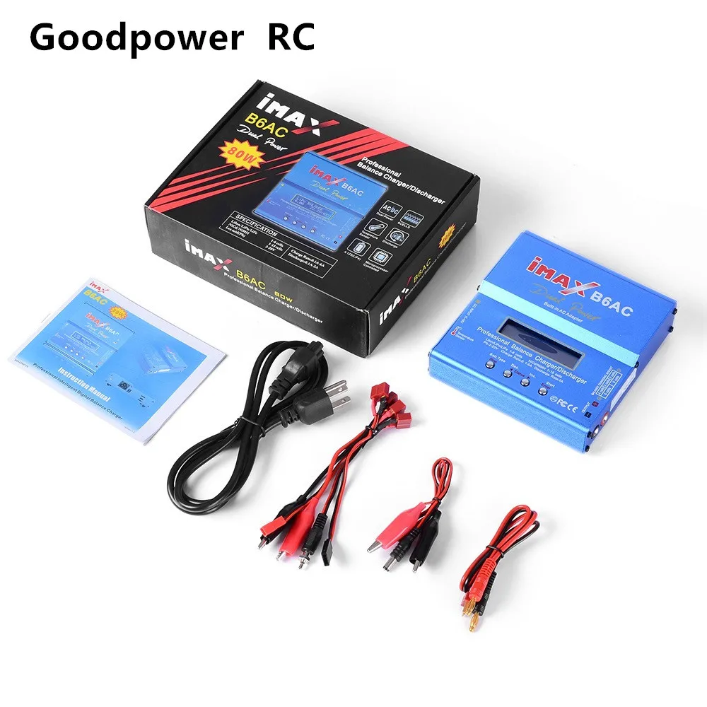 80W IMAX B6AC RC Balance Battery Charger Lipo/Li-ion/LiFe/NiMh Battery Balance Charger Discharger with LCD Screen
80W IMAX B6AC RC Balance Battery Charger Lipo/Li-ion/LiFe/NiMh Battery Balance Charger Discharger with LCD Screen