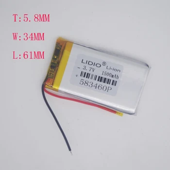 3.7V Polymer Lithium battery 583461/583460 happy shoe lamp Beauty health care instrument 1500mah
3.7V Polymer Lithium battery 583461/583460 happy shoe lamp Beauty health care instrument 1500mah