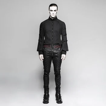 Steampunk Men's Black Red Pants Zipper Cross Ropes Punk Male's Long Trousers Fashion Party Dressing
Steampunk Men's Black Red Pants Zipper Cross Ropes Punk Male's Long Trousers Fashion Party Dressing