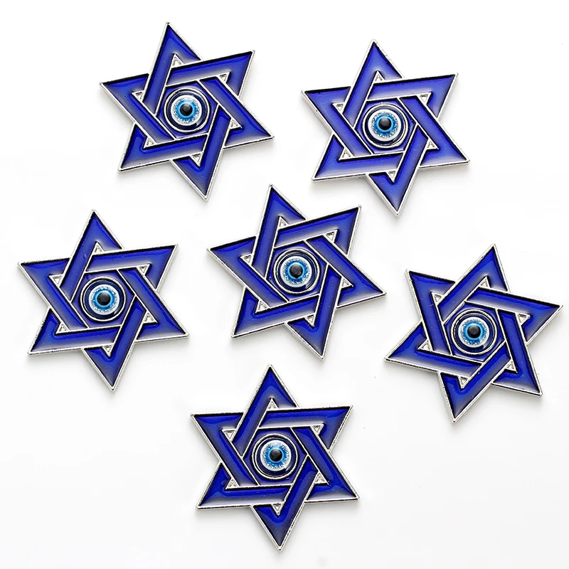 Lucky Eye Hexagonal Stars Charms Magnets Dripping Oil Alloy Evil Eye Jewelry Decal Wall Stickers Magnetic Wall Hanging EY4737
Lucky Eye Hexagonal Stars Charms Magnets Dripping Oil Alloy Evil Eye Jewelry Decal Wall Stickers Magnetic Wall Hanging EY4737