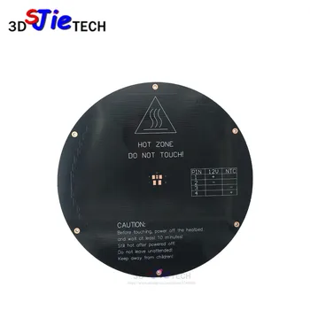 Round 220mm 3D printer Rostock Kossel Delta Hex heated bed PCB 12V 120W thickness 3mm for MK3 3D printer parts
Round 220mm 3D printer Rostock Kossel Delta Hex heated bed PCB 12V 120W thickness 3mm for MK3 3D printer parts