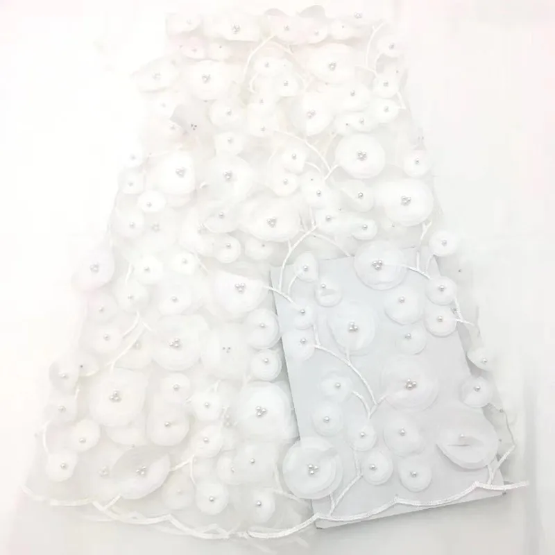 Pure white high quality french net lace with beads embroidered 3d tulle lace,free shipping African lace fabric for party! ZDP39
Pure white high quality french net lace with beads embroidered 3d tulle lace,free shipping African lace fabric for party! ZDP39