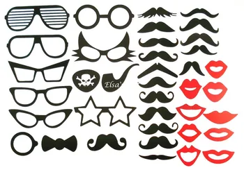 38pcs DIY Fun Party Masks Photo Booth Props Mustache Lips Pirate Eye Glass On A Stick Accessory Wedding Shows Birthday
38pcs DIY Fun Party Masks Photo Booth Props Mustache Lips Pirate Eye Glass On A Stick Accessory Wedding Shows Birthday