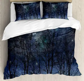Night Sky Duvet Cover Set King Size Deep Spooky Forest Branches Cosmos Galaxy Stars Clusters Astronomy View Decorative 4 Piece
Night Sky Duvet Cover Set King Size Deep Spooky Forest Branches Cosmos Galaxy Stars Clusters Astronomy View Decorative 4 Piece