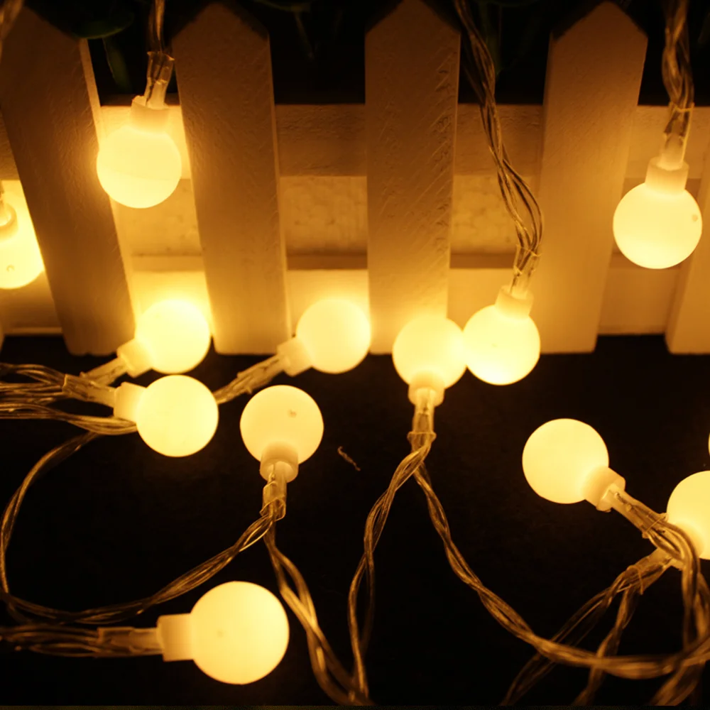 Fairy String Lights Ball Battery Operated Led Garland Christmas Tree Light Chain Bulb Warm White 10 LEDs 1.5M Room Lighting Deco
Fairy String Lights Ball Battery Operated Led Garland Christmas Tree Light Chain Bulb Warm White 10 LEDs 1.5M Room Lighting Deco