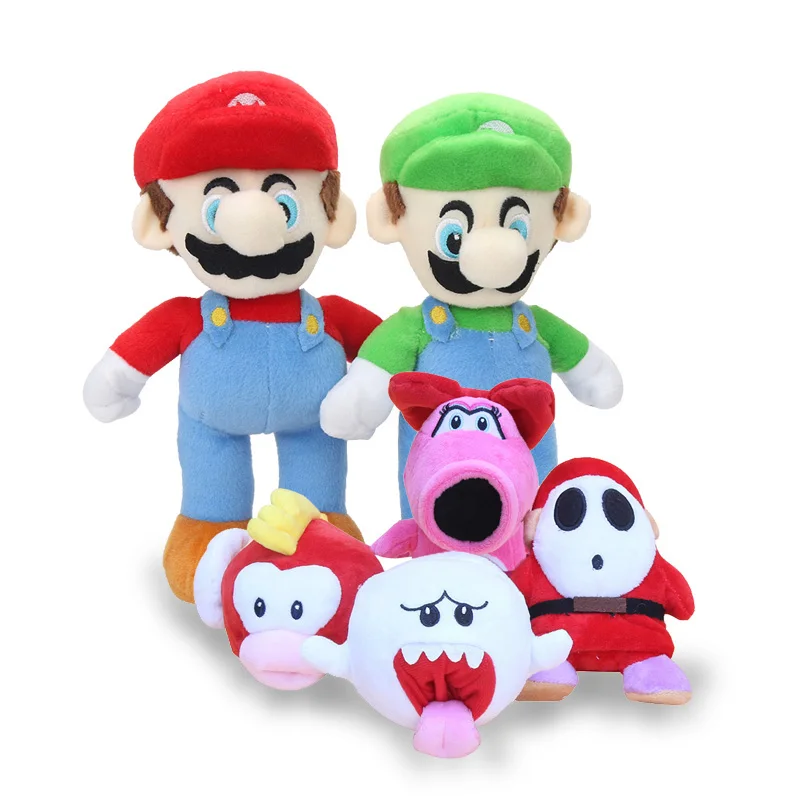 15-25cm Anime Super Mario Bros Mario Shy Guy Birdo Boo Flying Fish Kamek Daisy Peach Rosalina Stuffed Animal Plush Doll Toys
15-25cm Anime Super Mario Bros Mario Shy Guy Birdo Boo Flying Fish Kamek Daisy Peach Rosalina Stuffed Animal Plush Doll Toys