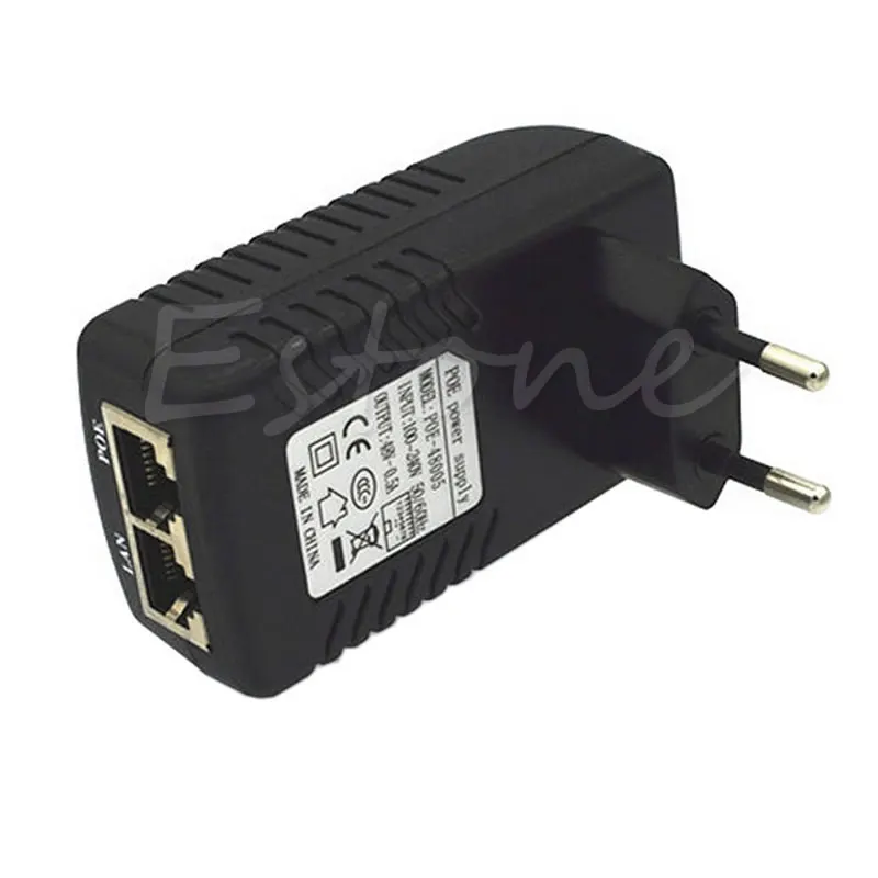 48V 0.5A EU Wall Plug POE Injector Ethernet Adapter IP Phone/Camera Power Supply T3LB
48V 0.5A EU Wall Plug POE Injector Ethernet Adapter IP Phone/Camera Power Supply T3LB