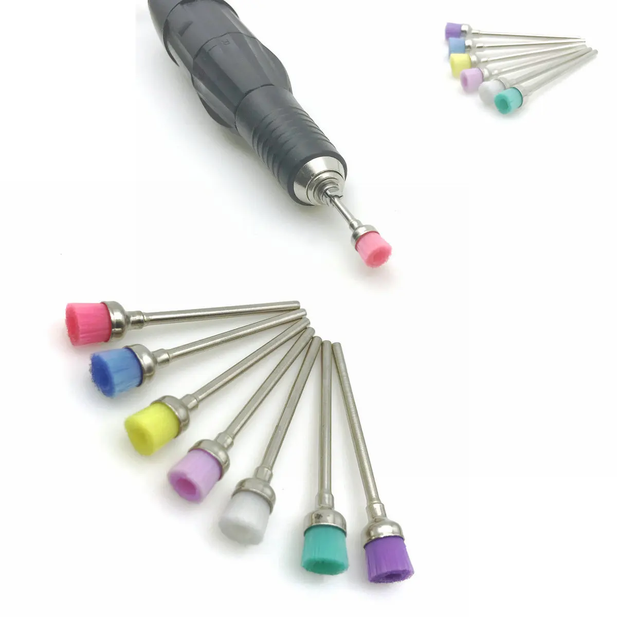 7pcs Dental Nail Art Drill Bit Cleaning Brush dental colorful bowl polisher brush Manicure Accessories brush Tools
7pcs Dental Nail Art Drill Bit Cleaning Brush dental colorful bowl polisher brush Manicure Accessories brush Tools