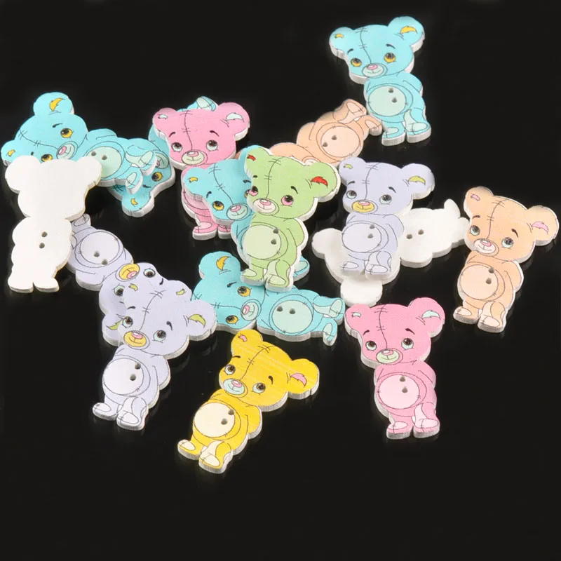 Handmade DIY Scrapbooking Crafts Button 25pcs Mixed Bear Shape Wooden Decorative Buttons For Clothing Sewing Accessories M1590
Handmade DIY Scrapbooking Crafts Button 25pcs Mixed Bear Shape Wooden Decorative Buttons For Clothing Sewing Accessories M1590