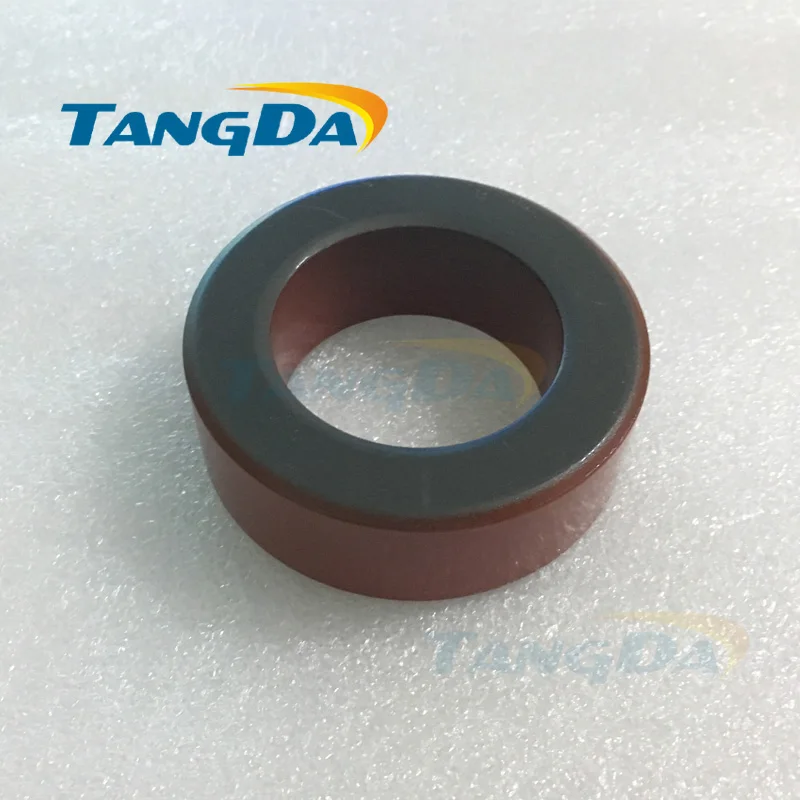 

Tangda Iron powder cores T300-2D OD*ID*HT 77*49*25 mm 22.8nH/N2 10uo Iron dust core Ferrite Toroid Core Coating Red gray A.