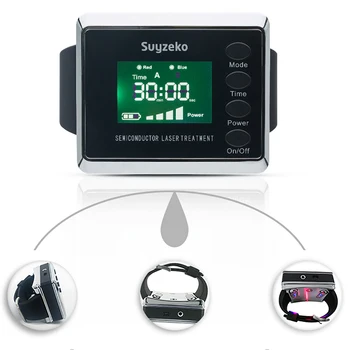 650nm Low Level Laser Therapy Wrist watch Semiconductor Diabetes laser therapy apparatus
650nm Low Level Laser Therapy Wrist watch Semiconductor Diabetes laser therapy apparatus