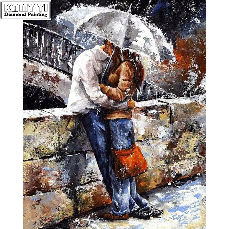 DIY 5D Diamond Embroidery Cross Stitch A Couple In The Rain Round Full Diamond Mosaic Picture Pasted Needlework Decor Gifts Oils
DIY 5D Diamond Embroidery Cross Stitch A Couple In The Rain Round Full Diamond Mosaic Picture Pasted Needlework Decor Gifts Oils