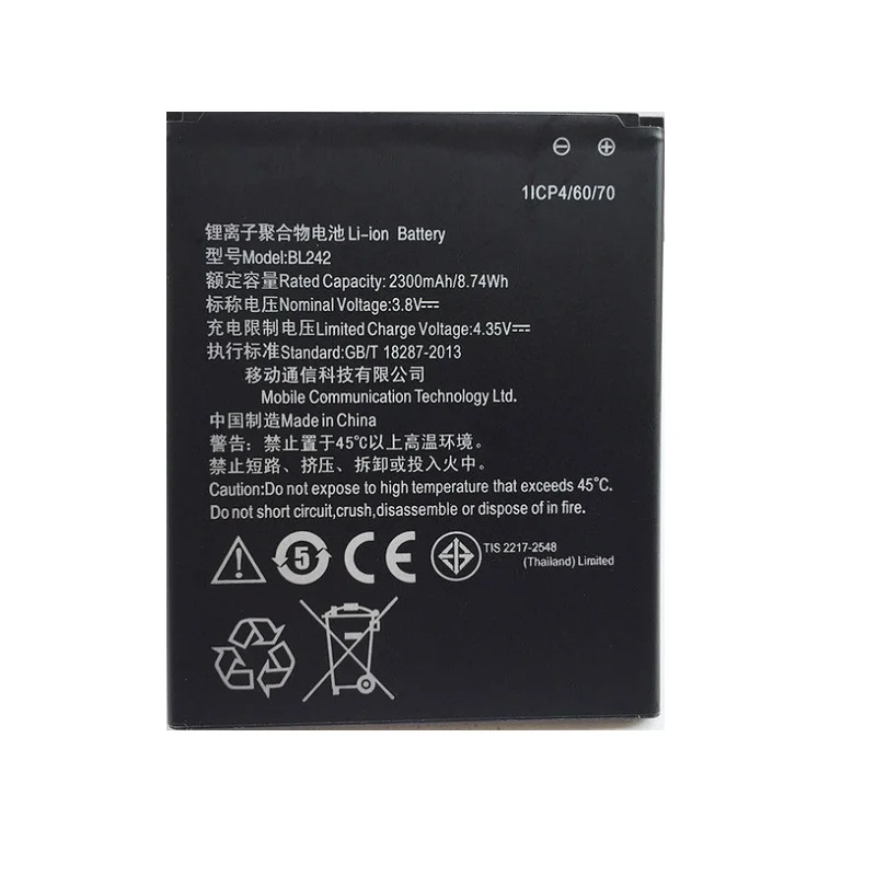 New BL 242 Battery BL242 For Lenovo K3 K30-W K30-T A6000 A3860 A3580 A3900 A6010 A6010 Plus 3.8V 2300mAh Mobile extended
New BL 242 Battery BL242 For Lenovo K3 K30-W K30-T A6000 A3860 A3580 A3900 A6010 A6010 Plus 3.8V 2300mAh Mobile extended