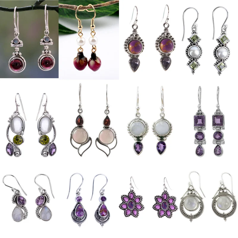 SHUANGR Round Stone Water Drop Earrings For Women Trendy Crystal Flower Dangle Earrings Wedding Jewelry Brincos Gift
SHUANGR Round Stone Water Drop Earrings For Women Trendy Crystal Flower Dangle Earrings Wedding Jewelry Brincos Gift
