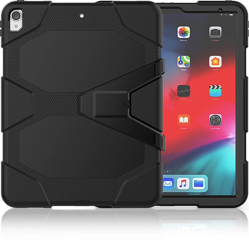 3 in 1 Protection Silicon Shockproof Hybrid Case Cover with Kickstand for Apple iPad Pro 12. 9 2018 Released Tablet PC Cover+Pen
3 in 1 Protection Silicon Shockproof Hybrid Case Cover with Kickstand for Apple iPad Pro 12. 9 2018 Released Tablet PC Cover+Pen