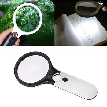 45X Handheld 3 LED Light Magnifier Reading Magnifying Glass Lens Jewelry Loupe
45X Handheld 3 LED Light Magnifier Reading Magnifying Glass Lens Jewelry Loupe