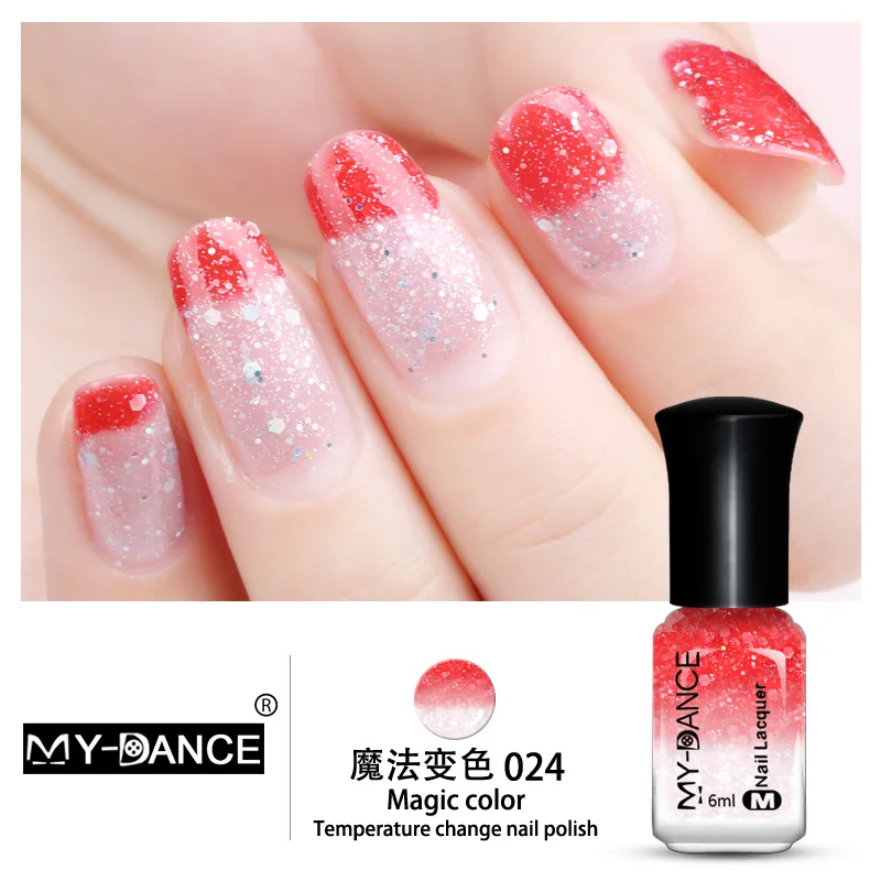 MYDANCE Gel Nail Polish Soak-off Water-based Nail Polish Glitter Sequins Temperature Change Color Nail Lacquer Varnish Nails Art
MYDANCE Gel Nail Polish Soak-off Water-based Nail Polish Glitter Sequins Temperature Change Color Nail Lacquer Varnish Nails Art