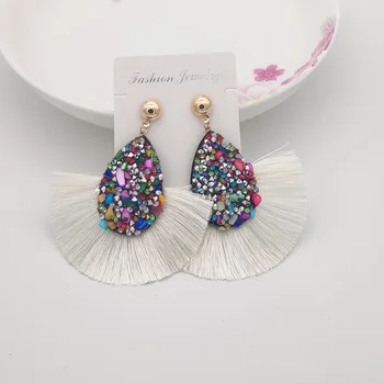 2019 Fashion Rhinestone Tassel Earrings Women's Luxury Crystal Geometry Statement Earrings Long Fringe Drop Earrings
2019 Fashion Rhinestone Tassel Earrings Women's Luxury Crystal Geometry Statement Earrings Long Fringe Drop Earrings