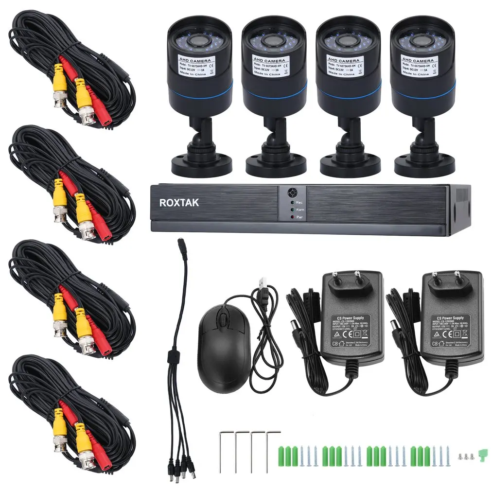 4 Channel Camera System HD 720P DVR Camera Kit Video Surveillance Smart Home Security IP Cam IP Camera Set 1TB HDD For Home Safe
4 Channel Camera System HD 720P DVR Camera Kit Video Surveillance Smart Home Security IP Cam IP Camera Set 1TB HDD For Home Safe