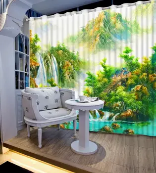 Chinese Luxury 3D Curtains Living room Custom Large Printing Blackout Curtains For Bedroom Landscape Curtains
Chinese Luxury 3D Curtains Living room Custom Large Printing Blackout Curtains For Bedroom Landscape Curtains