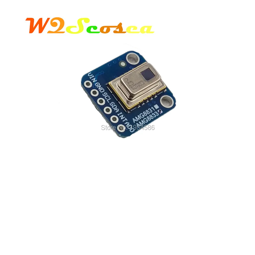 AMG8833 3-5v 8*8 I2C IR Infrared Temperature Thermal Camera Imaging Sensors Grid-EYE Breakout Board For Arduino Raspberry Pi
AMG8833 3-5v 8*8 I2C IR Infrared Temperature Thermal Camera Imaging Sensors Grid-EYE Breakout Board For Arduino Raspberry Pi