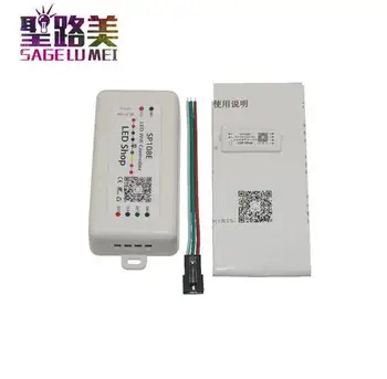 SP108E LED SPI pixel WIFI Controller DC5V 12V 24V by smart phone APP For WS2811 WS2812B WS2813 APA102 LED Strip Light Tape
SP108E LED SPI pixel WIFI Controller DC5V 12V 24V by smart phone APP For WS2811 WS2812B WS2813 APA102 LED Strip Light Tape