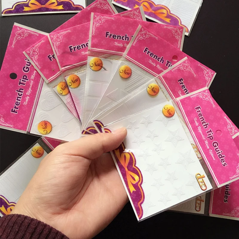 1lot=12 Packs Nail Decoration Nail Art Tips Nail Sticker Nail Art Form Fringe Guides Sticker DIY French Manicure
1lot=12 Packs Nail Decoration Nail Art Tips Nail Sticker Nail Art Form Fringe Guides Sticker DIY French Manicure