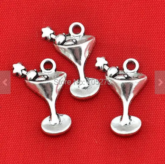 Wine Glass Charm 25pcs Antique Silver Mini Glass Charms Pendants 14x20mm - New Arriver DIY Accessory Jewelry Making
Wine Glass Charm 25pcs Antique Silver Mini Glass Charms Pendants 14x20mm - New Arriver DIY Accessory Jewelry Making