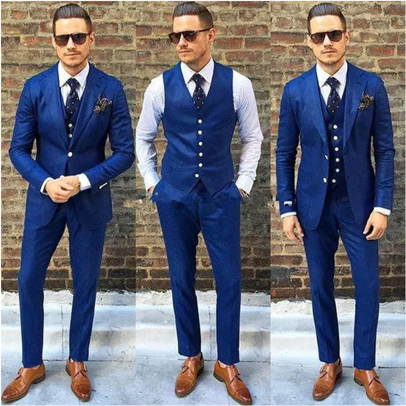 Fashionable Mens Suits For Wedding Prom Dinner Party (Jacket+Pants+Vest) Classic Groom Tuxedos Groomsmen Best Man Suit Blazers
Fashionable Mens Suits For Wedding Prom Dinner Party (Jacket+Pants+Vest) Classic Groom Tuxedos Groomsmen Best Man Suit Blazers