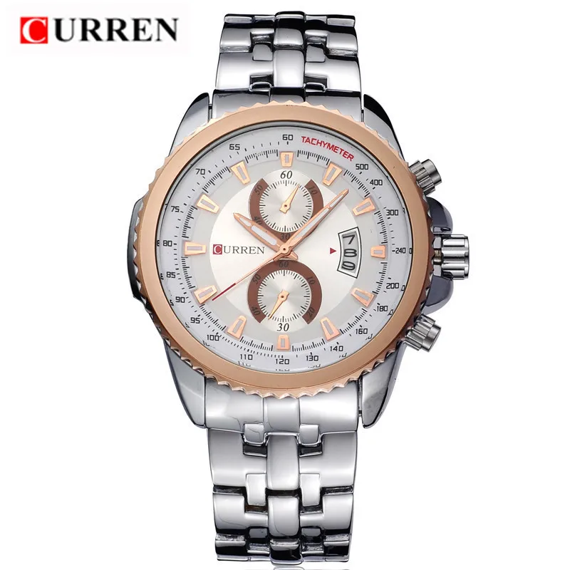 2016 New Curren Mens Watches Top Brand Luxury Stainless Steel Brand Men's Sports Quartz Watches Men Hour Date Clock Wristwatch 
2016 New Curren Mens Watches Top Brand Luxury Stainless Steel Brand Men's Sports Quartz Watches Men Hour Date Clock Wristwatch