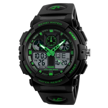 SKMEI 1270 Men's Army Military Double Time Display Electronic Digital Watch Man Quartz Analog Wristwatches Male Sport Clock Hour
SKMEI 1270 Men's Army Military Double Time Display Electronic Digital Watch Man Quartz Analog Wristwatches Male Sport Clock Hour