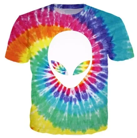 2017 Men Women Summer Designer 3D Tie Dye Alien Printed T Shirt Short Sleeve Casual Mens Wear Hip Hop Famous Brand T Shirt R2837
2017 Men Women Summer Designer 3D Tie Dye Alien Printed T Shirt Short Sleeve Casual Mens Wear Hip Hop Famous Brand T Shirt R2837