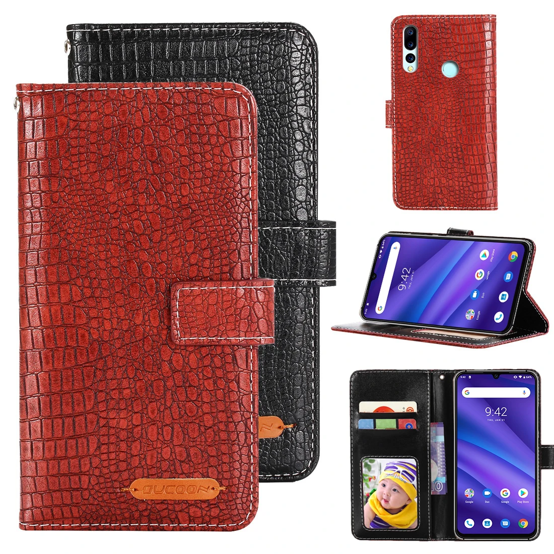 GUCOON Fashion Crocodile Wallet for Xiaomi Redmi Y3 Case Luxury PU Leather Phone Cover Bag for UMIDIGI A5 Pro Case Purse
GUCOON Fashion Crocodile Wallet for Xiaomi Redmi Y3 Case Luxury PU Leather Phone Cover Bag for UMIDIGI A5 Pro Case Purse