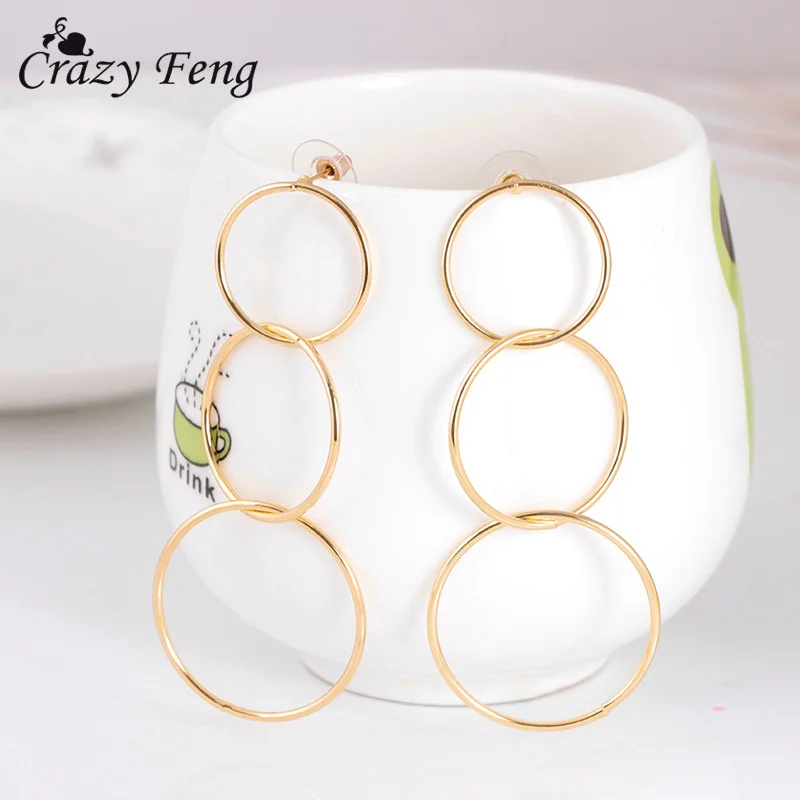 Guvivi Big Circle Long Dangle Earrings For Women Boho Gold Color Hanging Drop Earrings Ladies Statement Summer Jewelry
Guvivi Big Circle Long Dangle Earrings For Women Boho Gold Color Hanging Drop Earrings Ladies Statement Summer Jewelry