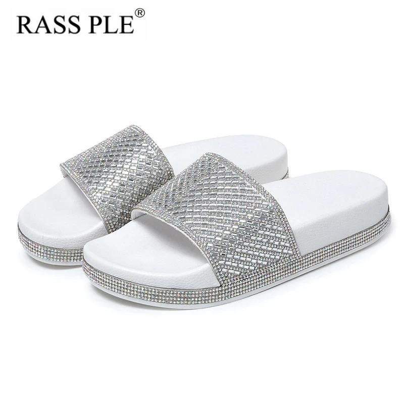 RASS PLE New 2018 Crystal Slippers Summer Shoes Non-Slip Rhinestone Beach Slippers Flip Flops Slides Slip On Shoes Women
RASS PLE New 2018 Crystal Slippers Summer Shoes Non-Slip Rhinestone Beach Slippers Flip Flops Slides Slip On Shoes Women